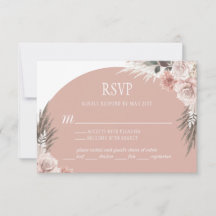 Boho Chic Pampas Grass Pink Sage Blumenhochzeit