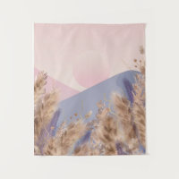 Boho Chic Pastel Pampas Grass Landschaft Natur