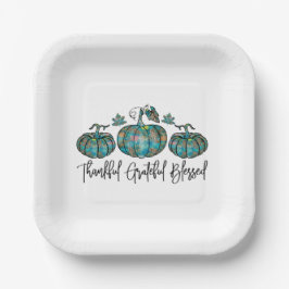 Boho Chic Pumpkin Pappteller