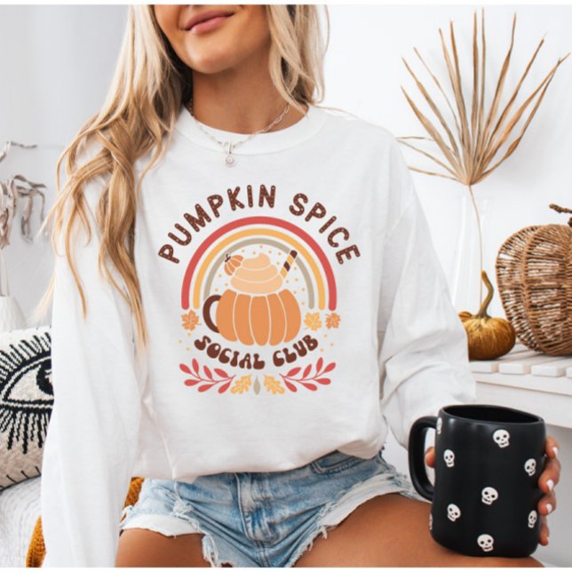 Boho Chic Pumpkin Spice Social Club Sweatshirt (Von Creator hochgeladen)
