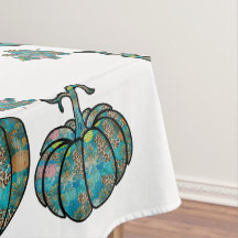 Boho Chic Pumpkin Tablecloth