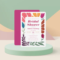 Boho Chic Retro farbenfrohe Brautparty