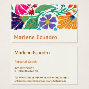 Boho Chic Retro Floral Handgemustertes Muster