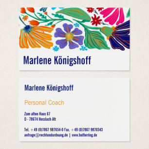Boho Chic Retro Floral Handgemustertes Muster