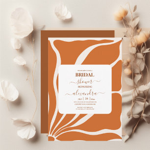 Boho Chic Retro Floral Wedding Einladung