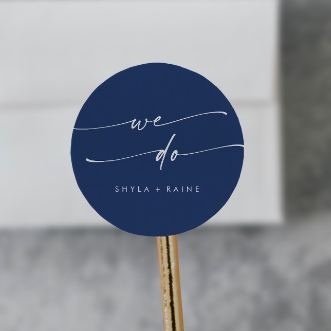 Boho Chic Royal Blue We Do Umschlag Aufkleber (Von Creator hochgeladen)