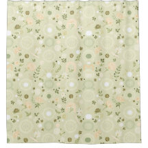 Boho Chic Sage Douche rideau - Relaxant & Terrain