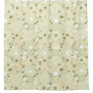 Boho Chic Sage Douche rideau - Relaxant & Terrain