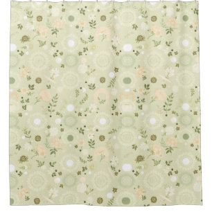 Boho Chic Sage Duschvorhang - Relaxen & Erden