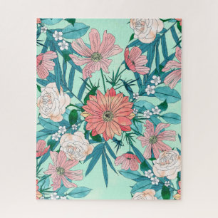 Boho chic spring garden Blume Illustration