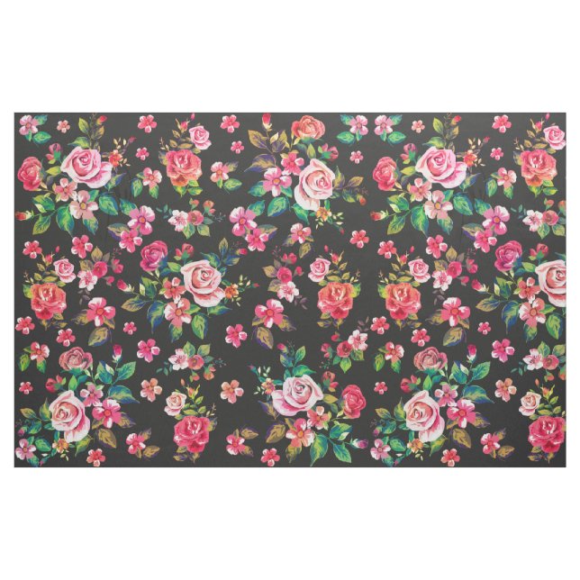 Boho Chic spring Rose Blumenmuster Stoff (Fat Quarter (45,7 x 55,9 cm))