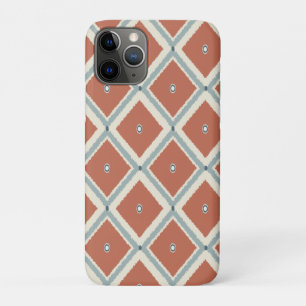 Boho Chic Terrakotta und Indigo geometrisches Ikat Case-Mate iPhone Hülle