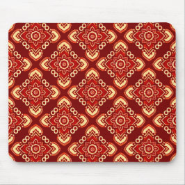 Boho Chic Vintag Floral Pattern Mousepad