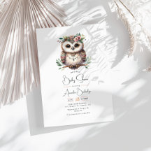 Boho Chic Waldtiere Baby Shower