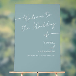 Boho Chic Wedding Acrylic Sign Willkommen. Acrylschild