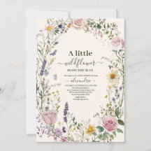 Boho Chic Wildblume Babydusche