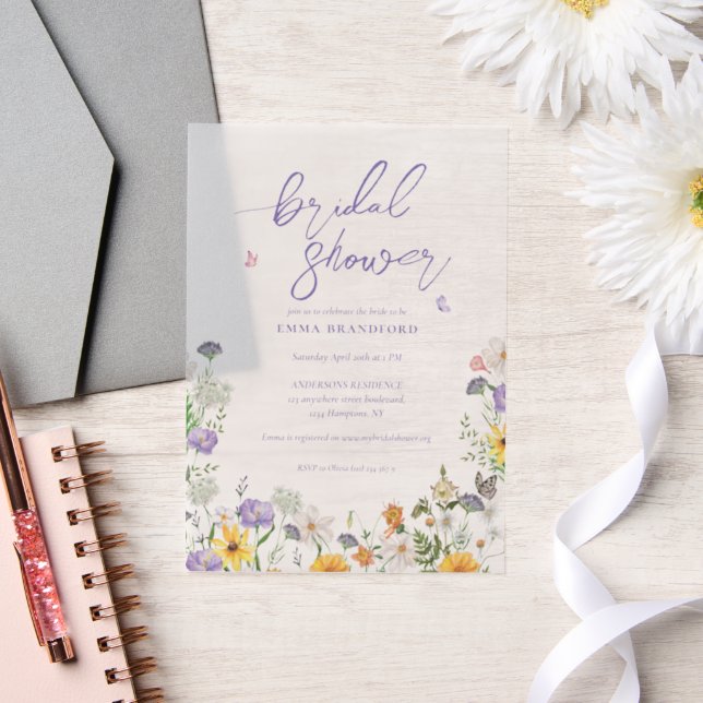 Boho Chic Wildblume Elegantes Brautparty (Hochzeit)