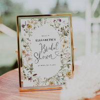 Boho Chic Wildblume Floral Brautparty Willkommen