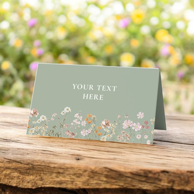 Boho Chic Wildblume Wedding Platzkarte (Von Creator hochgeladen)