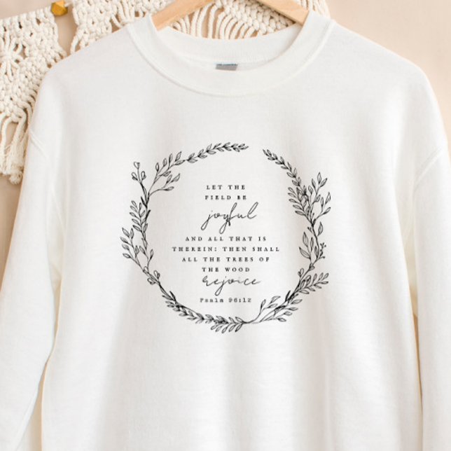 Boho Christian Sweatshirt Bible Verse Fleur sauvag (Créateur téléchargé)