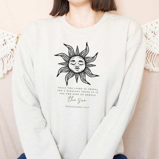 Boho Christian Sweatshirt Bible Verse Sunshine (Créateur téléchargé)