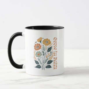 Boho Christlich Inspiration wächst im Glauben Tasse