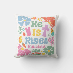 Boho Christlich Ostern Er ist Risen Kissen
