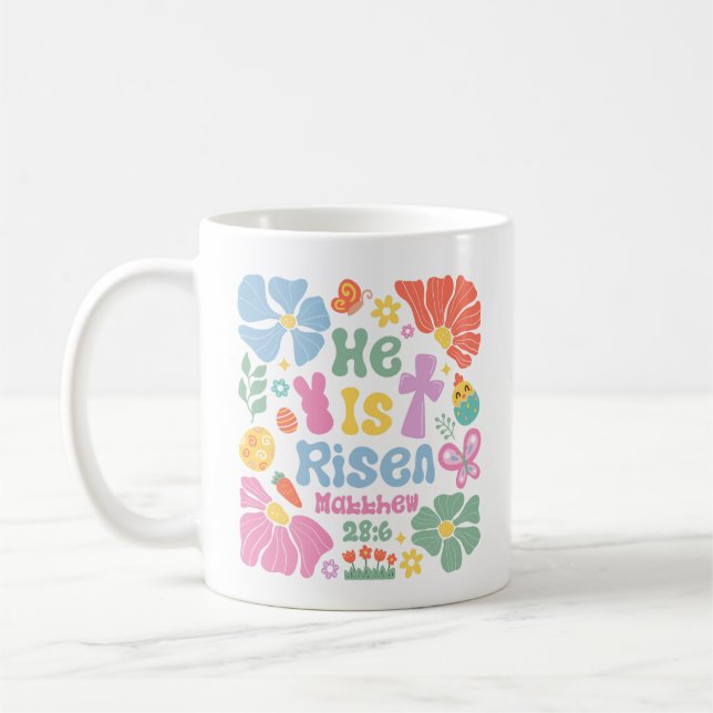 Boho Christlich Ostern Kaffeetasse (Links)
