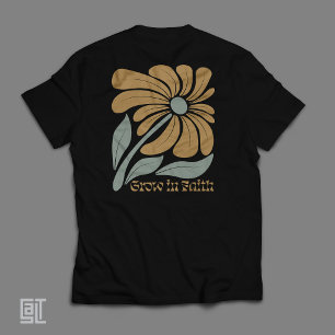 Boho Christlich Wachse im Glauben Inspirierend  T-Shirt
