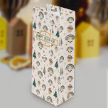 Boho Christmas Geschenktasche Geschenktüte Für Weinflaschen<br><div class="desc">Geben Sie Ihre Geister in diesem skurrilen Boho Weihnachtsgeschenk gemusterten Geschenktasche. Sie können "Wein" über die Ferien im charmanten böhmischen Stil mit dieser individualisierbaren Weingeschenktasche, gefüllt mit Boho Regenbogen, Geschenken, Bäumen und Ornamenten... Jeder auf Ihrer Geschenkliste wird sicherlich von gutem Glück sein! Dies ist Teil der Boho Christmas Collection -...</div>
