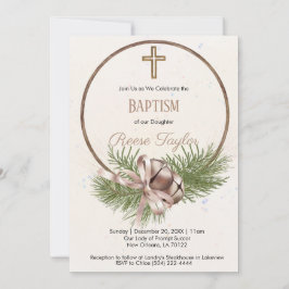 Boho Christmas Holoden Kranz Taufe Einladung