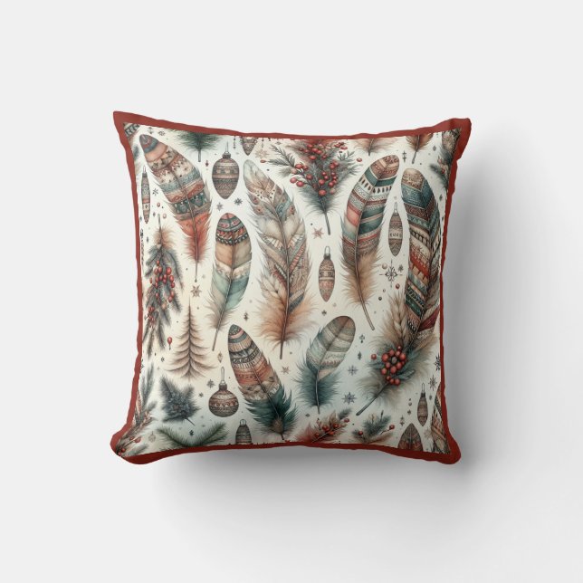 Boho Christmas Kissen (Vorderseite)