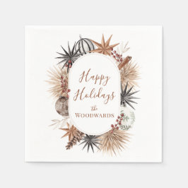 Boho Christmas Personalisiert Serviette