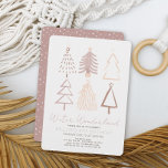 Boho Christmas Trees Winter Onederland Geburtstag Einladung<br><div class="desc">Die "Winterwunderland"-Einladung dieses jungen Mädchens zeigt handgemalte Weihnachtsbäume in rosa Tönen. Personalisieren Sie es für Ihre Bedürfnisse. In meinem Geschäft finden Sie passende Produkte.</div>