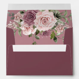 Boho Cinnamon Rose Blush Blumengrün Umschlag