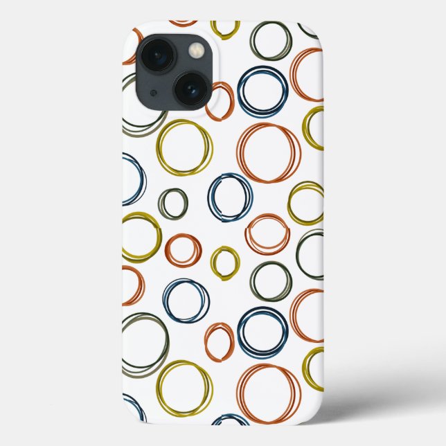 Boho Circles Case-Mate iPhone Hülle (Rückseite)