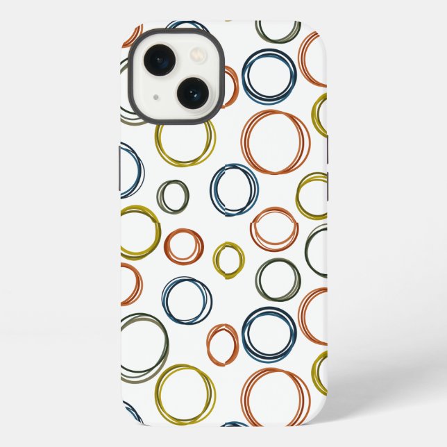 Boho Circles iPhone Hülle (Rückseite)