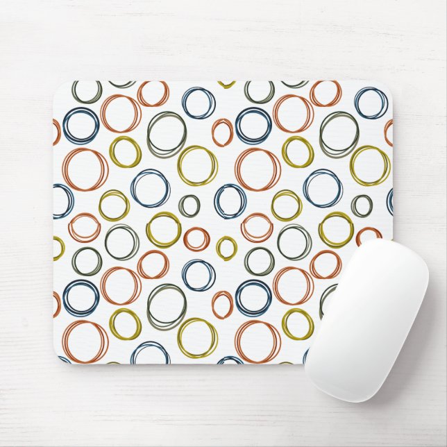 Boho Circles Mousepad (Mit Mouse)