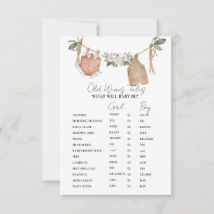 Boho Clothes Vieux WI-ves Tales Baby shower Carte 