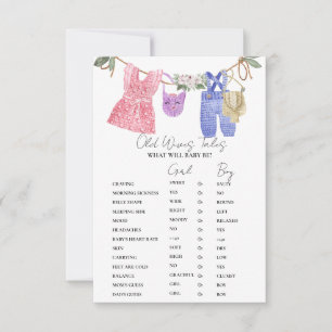 Boho Clothes Vieux WI-ves Tales Baby shower Carte 
