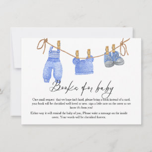 Boho Clothesline Buch für Babyanfrage Karte