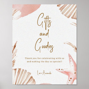 Boho Coastal Baby Shower Geschenke & Gute Dinge Sc Poster