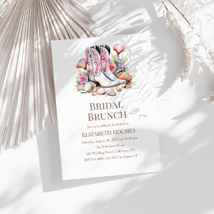 Boho Coastal Cowgirl Bridal Brunch Invitation