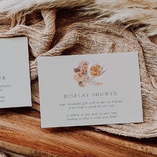 Boho Coffee Brautparty Display Duschkarte Einladung