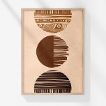 Boho Coffee Brown Beige Abstrakte Stammestall Kuns Poster<br><div class="desc">Die "Boho Coffee Brown Beige Abstrakt Tribal Wall Art" verleiht Ihrem Dekor eine Touch böhmischer Eleganz. Dieses faszinierende Kunstwerk besteht aus drei kreisförmigen Stammesmustern, die jeweils in einem deutlich erdigen Ton dargestellt werden, mit Set vor einem weichen, beigen Hintergrund. Der untere Kreis zeigt eine reiche Kaffeebräune, der mittlere ist in...</div>