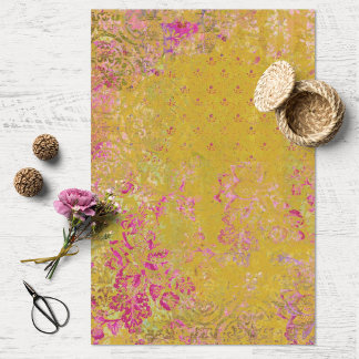 Boho Collage Textur Decoupage Seidenpapier