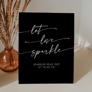 Boho COLOR EDITABLE Sparkler Senden Hochzeit ab Sockelschild