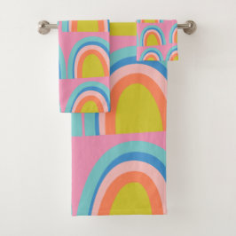 Boho coloré arc-en-ciel Motif lumineux Pastel Fun