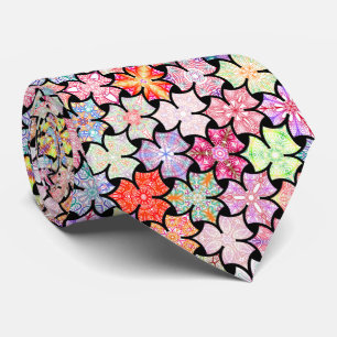 Boho coloré Mandala Motif Cravate