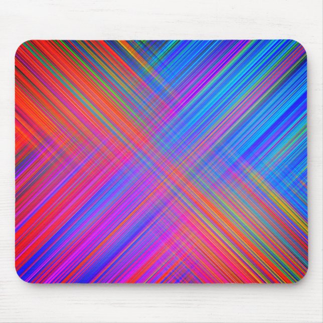 Boho Colorful Stripes Art Mousepad (Vorne)